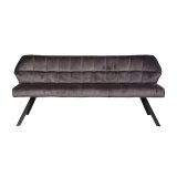 Eetkamerbank raster 180 cm antraciet