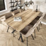 Eetkamertafel ovaal 190 eiken antiquewash