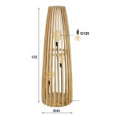 Vloerlamp Launch 3L mango naturel