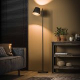 Vloerlamp 1L verstelbare metalen kap Charcoal