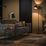 Vloerlamp 1L verstelbare metalen kap Charcoal