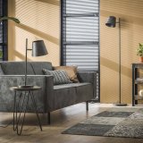 Vloerlamp 1L verstelbare metalen kap Charcoal