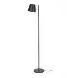 Vloerlamp 1L verstelbare metalen kap Charcoal