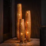 Vloerlamp Bars L teakhout