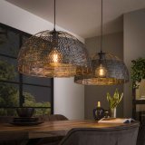 Hanglamp Armor 2L Ø60 zwart bruin