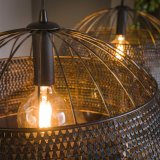 Hanglamp Armor 2L Ø60 zwart bruin