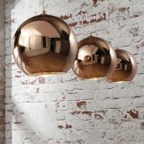 Hanglamp 3L Globe Koper