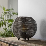 Tafellamp Ø30 Web zwart nikkel
