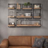 Wandplank edge 40cm / Massief acacia naturel