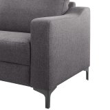 Hoekbank Creon HR-schuim zitting donker grijs