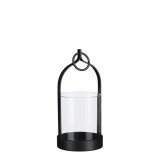 Lantaarn Subbiano zwart, 9,5x20 cm