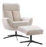 Draaifauteuil Langley naturel