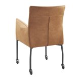 Eetkamerstoel Barola cognac microvezel