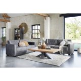 Vitrinekast Carpino 180 x 90 metaal met 2 glasdeuren