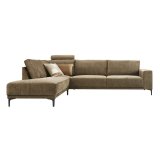 Hoekbank Clanton polyether zitting brandy