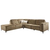 Hoekbank Leany HR schuim i.c.m. Visco schuim Brandy