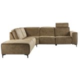 Hoekbank Leany HR schuim i.c.m. Visco schuim Brandy