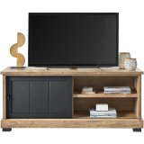 TV-meubel Ladonia Old Teak i.c.m. zwart