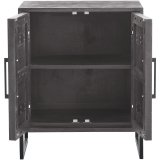 Opbergkast Piastra zwart mangohout 64 cm