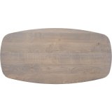 Salontafel Tavolo ovaal 140x70 massief eikenhout slate
