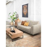 Salontafel Piastra mango zwart 1 lade 1 open vak