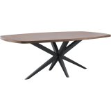 Eettafel Mascaro deens ovaal 160 x 92 dark mango