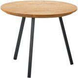 Bijzettafel Aska ø55 teak naturel brushed
