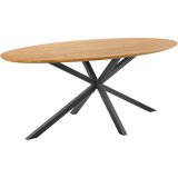 Eettafel Aska ovaal 240x120 teak naturel brushed