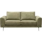 2,5 zitsbank Flandria green + pocketvering i.c.m. visco-schuim