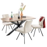 Eettafel Nocona 180 cm mangohout donkerbruin