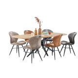 Eettafel Verdio 225 x 100 old teak