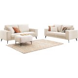 2,5 (2x70) zitsbank HR-schuim, naturel