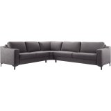 Hoekbank Creon HR-schuim zitting donker grijs