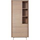 Opbergkast Famosa 1 deurs 3 lades 3 open vakken misty oak decor