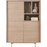 Opbergkast Famosa bruin 136x102x45 cm