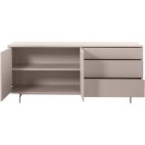 Dressoir Famosa 2 deurs 3 lade stone grey decor