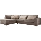 Hoekbank Pomasi soft zitting bruin