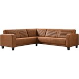 Hoekbank Mills HR-schuim zitting cognac