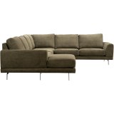 Hoekbank Flandria hunter, pocketvering i.c.m. visco-schuim