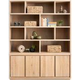Boekenkast Lavio 210x164 natural grey
