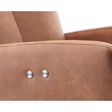 Relaxfauteuil Perfini Camel met elektrisch verstelbare rug en voetensteun