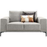 2-zitsbank Clanton polyether schuim zitting grey