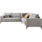 Hoekbank Calira polyether zitting grey