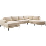 Hoekbank Aziri pocketveren met visco ecru