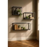 Wandrek Carpino 30 x 30 x 25 metaal