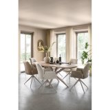 Eettafel Mascaro deens ovaal 275 x 130 mistyoak