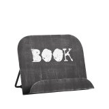 Kookboekstandaard zwart metaal, 27x14x20 cm