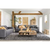 2,5 zitsbank, pocketvering i.c.m. HR-schuim antraciet