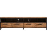 Tv-meubel Romaro 54 x 200 teak mix rough