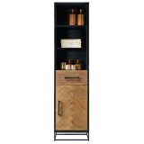 Boekenkast Vinito 193 x 49 eiken fineer naturel
